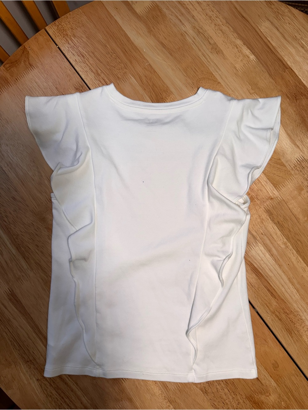 GAP Cream Ruffle Sleeve Top - Picture 3 of 3